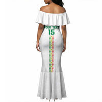 Custom Senegal Football Mermaid Dress Go Champions Lions de la Teranga LT15
