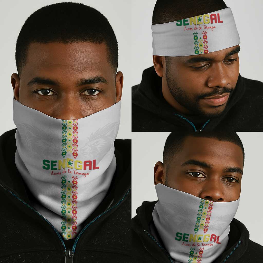 Senegal Football Neck Gaiter Go Champions Lions de la Teranga - Wonder Print Shop