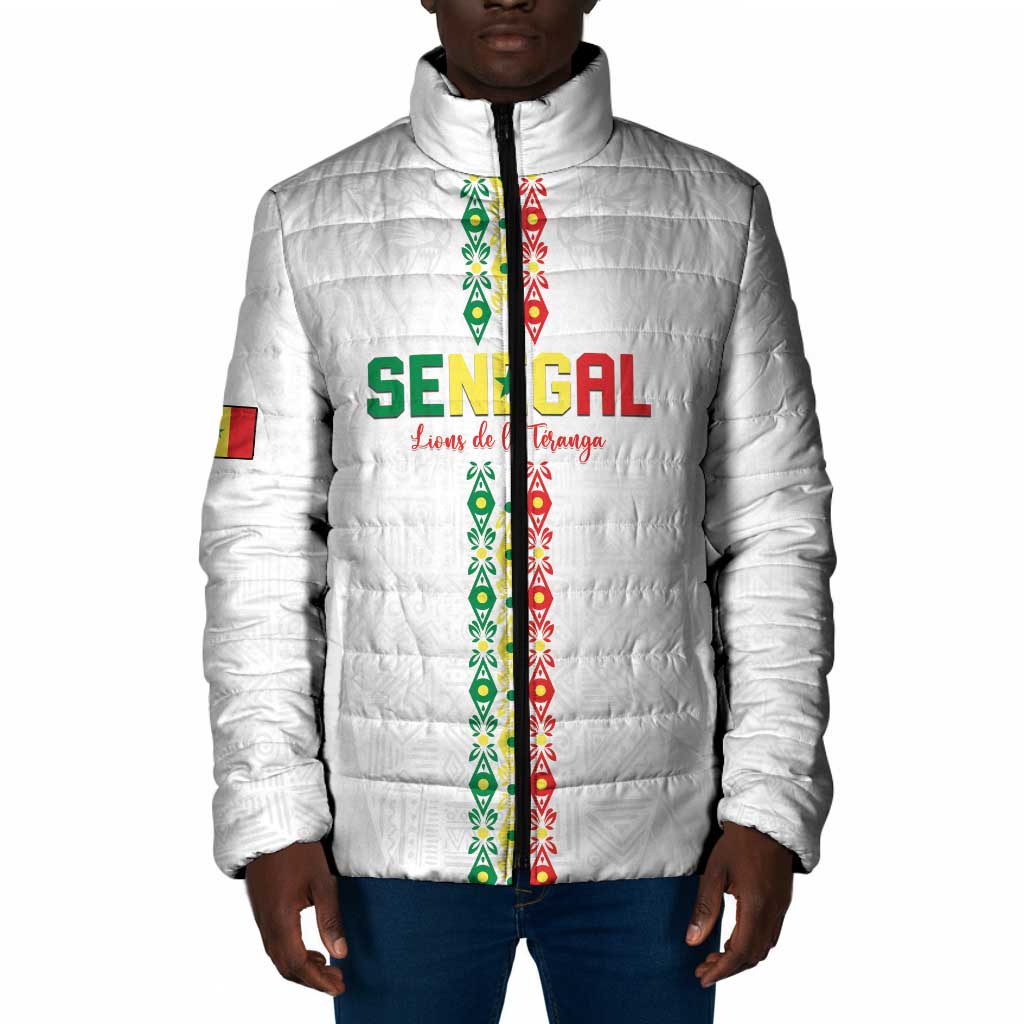 Custom Senegal Football Padded Jacket Go Champions Lions de la Teranga - Wonder Print Shop