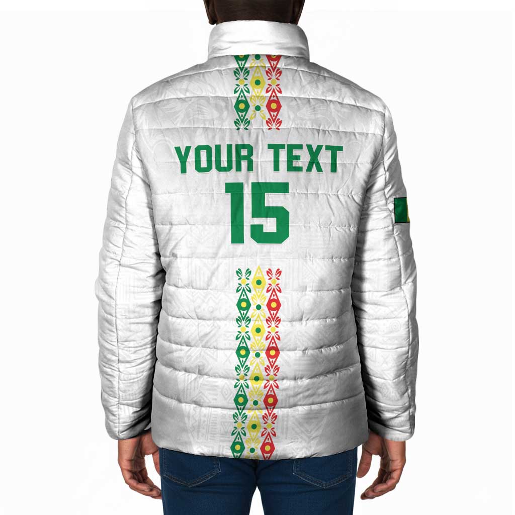 Custom Senegal Football Padded Jacket Go Champions Lions de la Teranga - Wonder Print Shop