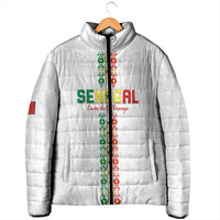 Custom Senegal Football Padded Jacket Go Champions Lions de la Teranga - Wonder Print Shop
