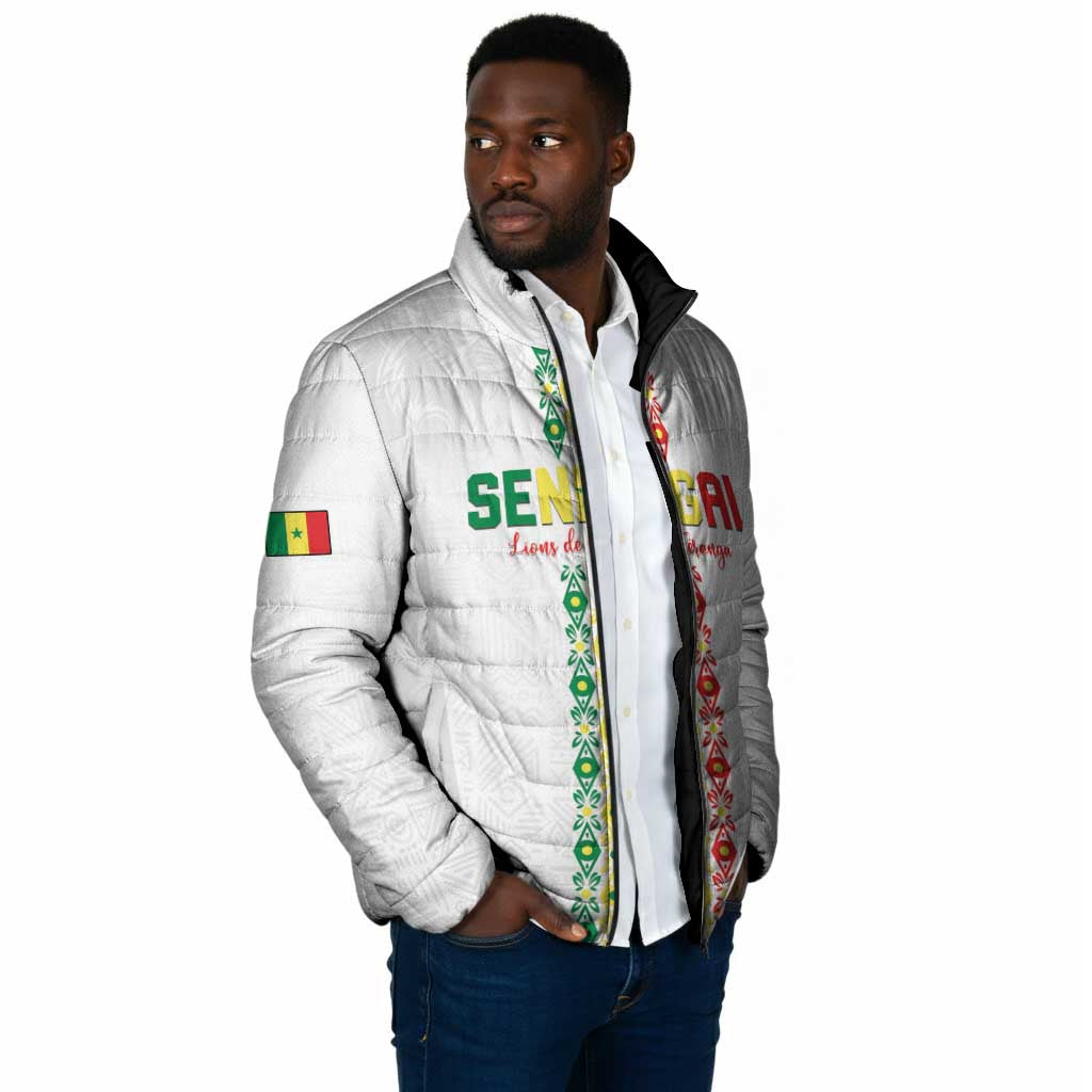 Custom Senegal Football Padded Jacket Go Champions Lions de la Teranga - Wonder Print Shop