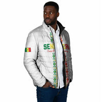 Custom Senegal Football Padded Jacket Go Champions Lions de la Teranga - Wonder Print Shop
