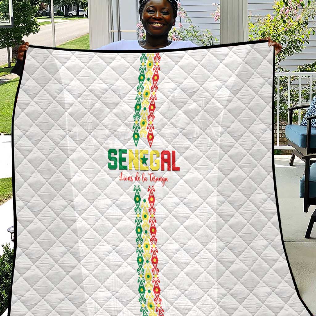 Senegal Football Quilt Go Champions Lions de la Teranga - Wonder Print Shop