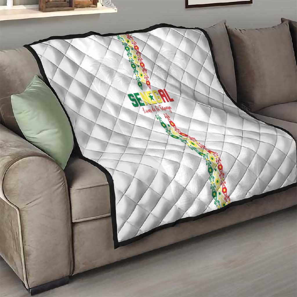 Senegal Football Quilt Go Champions Lions de la Teranga - Wonder Print Shop