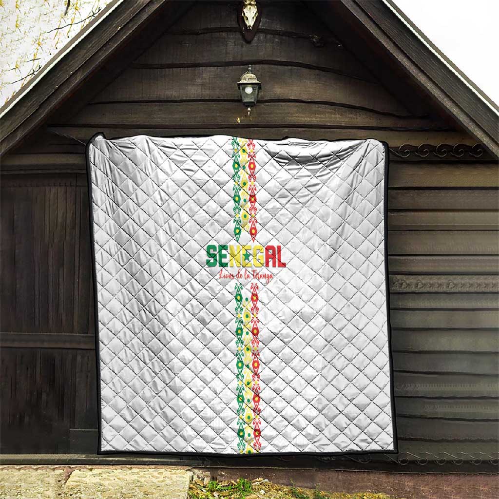 Senegal Football Quilt Go Champions Lions de la Teranga - Wonder Print Shop
