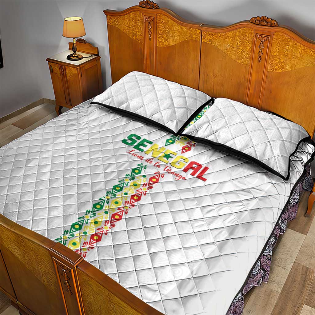 Senegal Football Quilt Bed Set Go Champions Lions de la Teranga - Wonder Print Shop