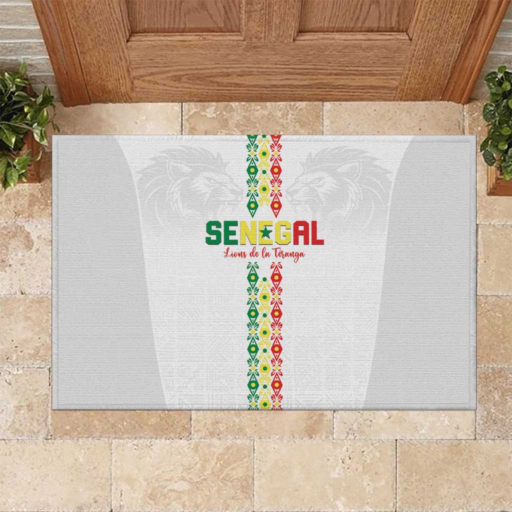 Senegal Football Rubber Doormat Go Champions Lions de la Teranga - Wonder Print Shop