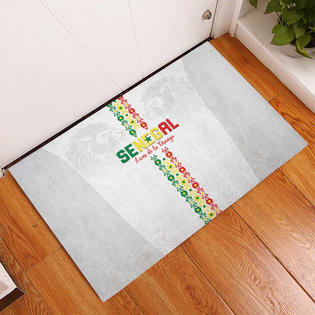 Senegal Football Rubber Doormat Go Champions Lions de la Teranga - Wonder Print Shop
