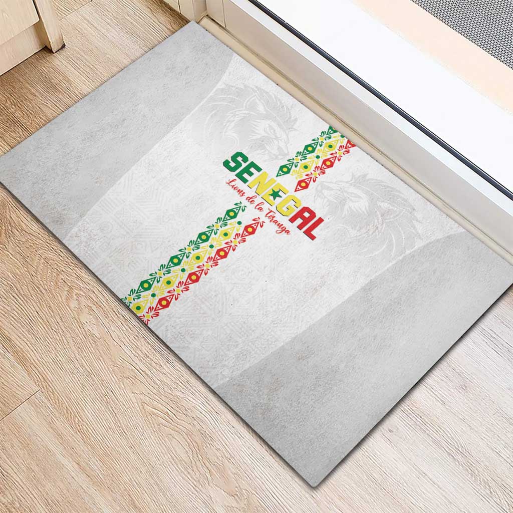 Senegal Football Rubber Doormat Go Champions Lions de la Teranga - Wonder Print Shop