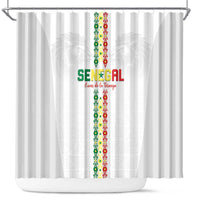 Senegal Football Shower Curtain Go Champions Lions de la Teranga - Wonder Print Shop