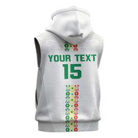 Custom Senegal Football Sleeveless Hoodie Go Champions Lions de la Teranga - Wonder Print Shop