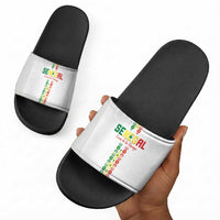 Senegal Football Slide Sandals Go Champions Lions de la Teranga - Wonder Print Shop
