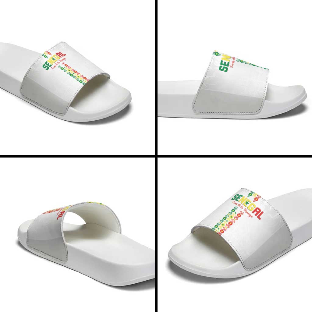 Senegal Football Slide Sandals Go Champions Lions de la Teranga - Wonder Print Shop