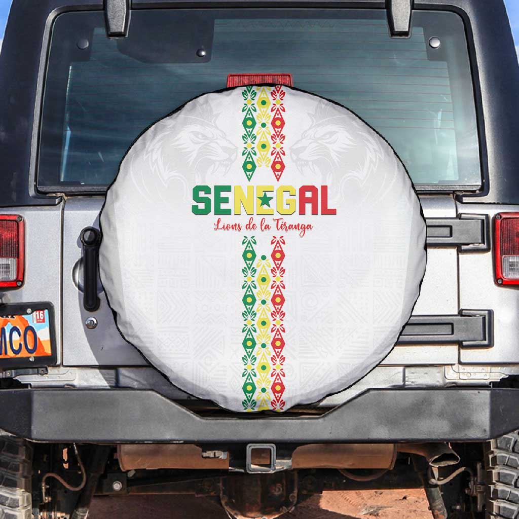 Senegal Football Spare Tire Cover Go Champions Lions de la Teranga - Wonder Print Shop