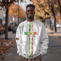 Custom Senegal Football Sweatshirt Go Champions Lions de la Teranga - Wonder Print Shop
