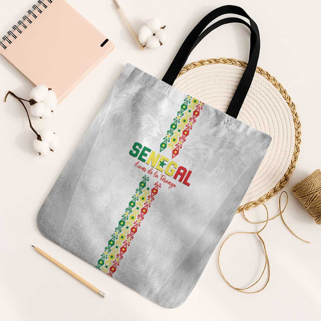 Senegal Football Tote Bag Go Champions Lions de la Teranga - Wonder Print Shop