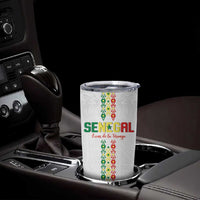 Custom Senegal Football Tumbler Cup Go Champions Lions de la Teranga - Wonder Print Shop