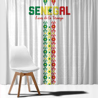 Senegal Football Window Curtain Go Champions Lions de la Teranga - Wonder Print Shop