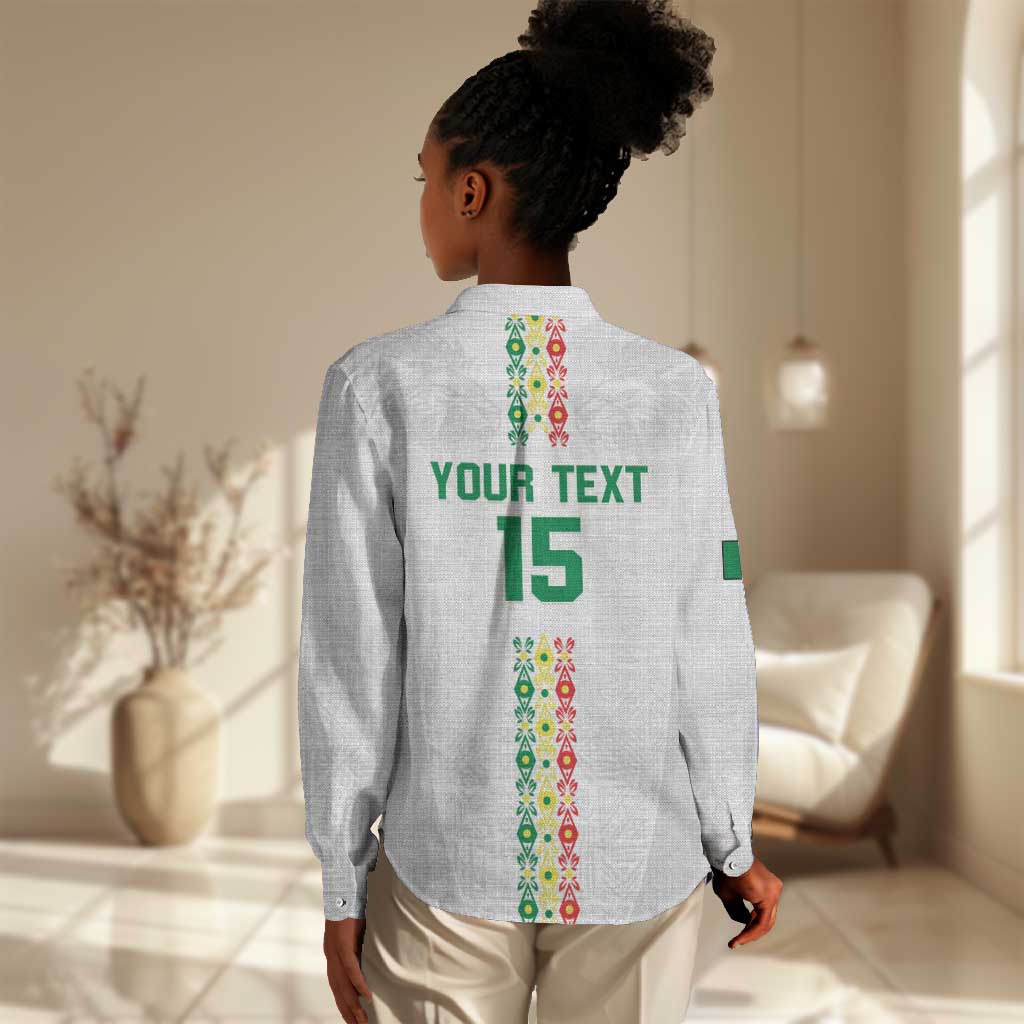 Custom Senegal Football Women Casual Shirt Go Champions Lions de la Teranga - Wonder Print Shop