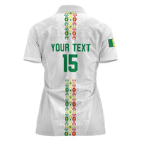 Custom Senegal Football Women Polo Shirt Go Champions Lions de la Teranga LT15