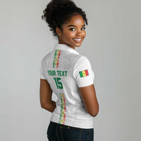 Custom Senegal Football Women Polo Shirt Go Champions Lions de la Teranga LT15