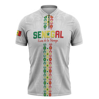 Custom Senegal Football Zipper Polo Shirt Go Champions Lions de la Teranga - Wonder Print Shop