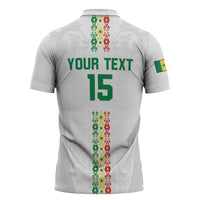 Custom Senegal Football Zipper Polo Shirt Go Champions Lions de la Teranga - Wonder Print Shop
