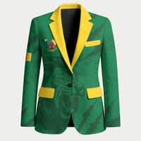 Custom Cameroon Football Blazer Go Les Lions Indomptables Go - Wonder Print Shop