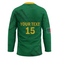 Custom Cameroon Football Hockey Jersey Go Les Lions Indomptables Go - Wonder Print Shop