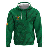 Custom Cameroon Football Hoodie Go Les Lions Indomptables Go - Wonder Print Shop