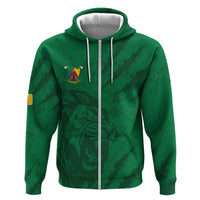 Custom Cameroon Football Hoodie Go Les Lions Indomptables Go - Wonder Print Shop
