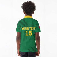 Custom Cameroon Football Kid Polo Shirt Go Les Lions Indomptables Go LT15