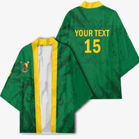 Custom Cameroon Football Kimono Go Les Lions Indomptables Go - Wonder Print Shop