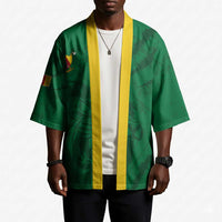 Custom Cameroon Football Kimono Go Les Lions Indomptables Go - Wonder Print Shop
