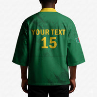Custom Cameroon Football Kimono Go Les Lions Indomptables Go - Wonder Print Shop