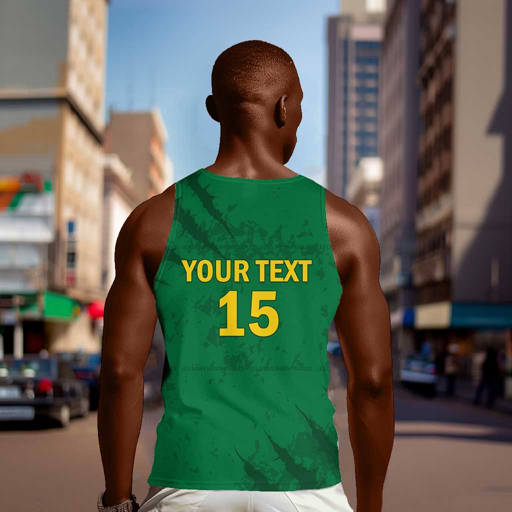 Custom Cameroon Football Men Tank Top Go Les Lions Indomptables Go - Wonder Print Shop