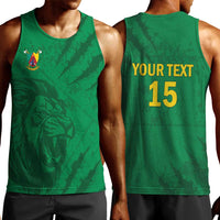 Custom Cameroon Football Men Tank Top Go Les Lions Indomptables Go - Wonder Print Shop