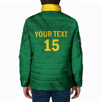 Custom Cameroon Football Padded Jacket Go Les Lions Indomptables Go - Wonder Print Shop