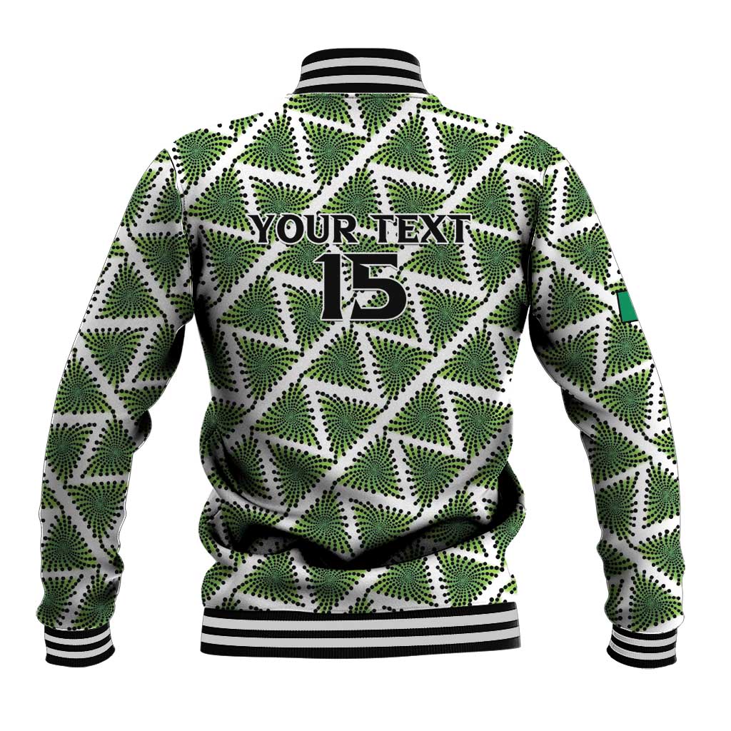 Custom Nigeria Football Baseball Jacket Come On Super Eagles - Wonder Print Shop