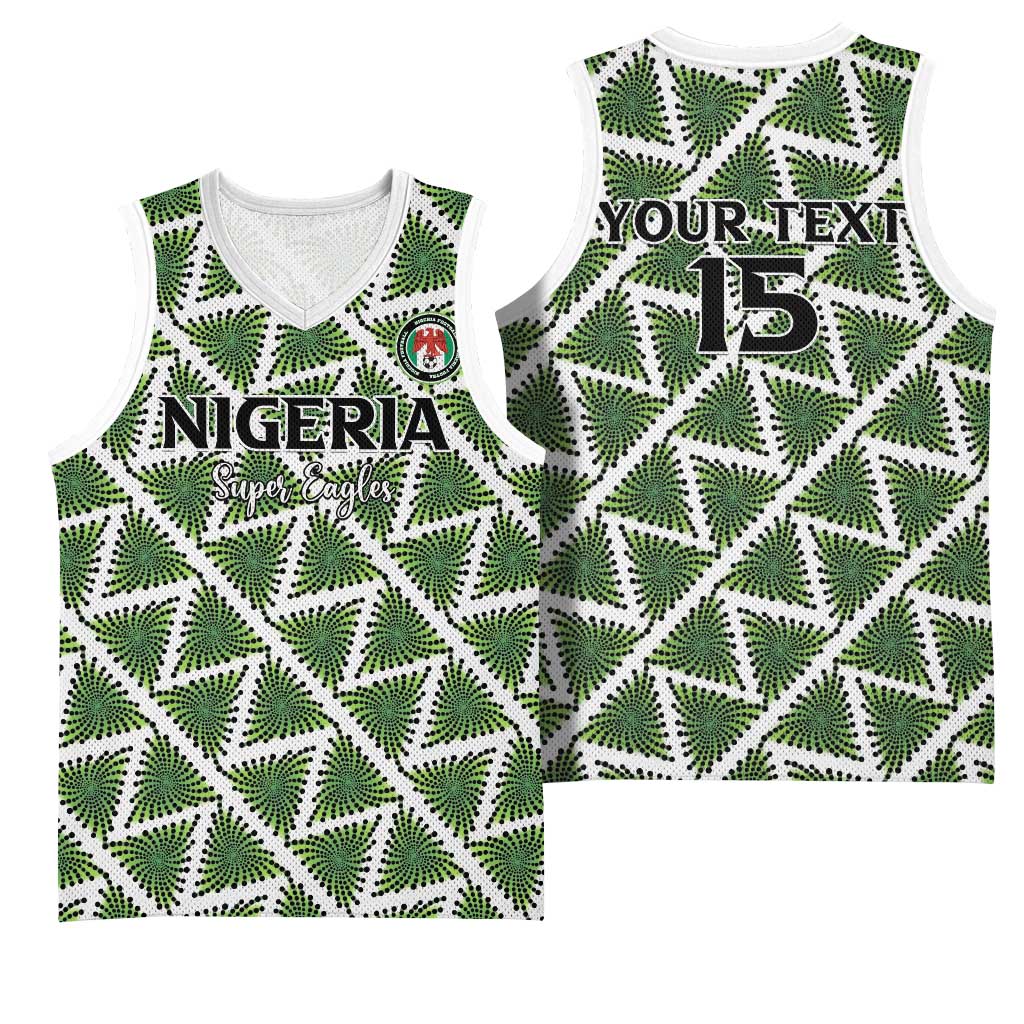 Custom Nigeria Football Basketball Jersey Come On Super Eagles - Wonder Print Shop