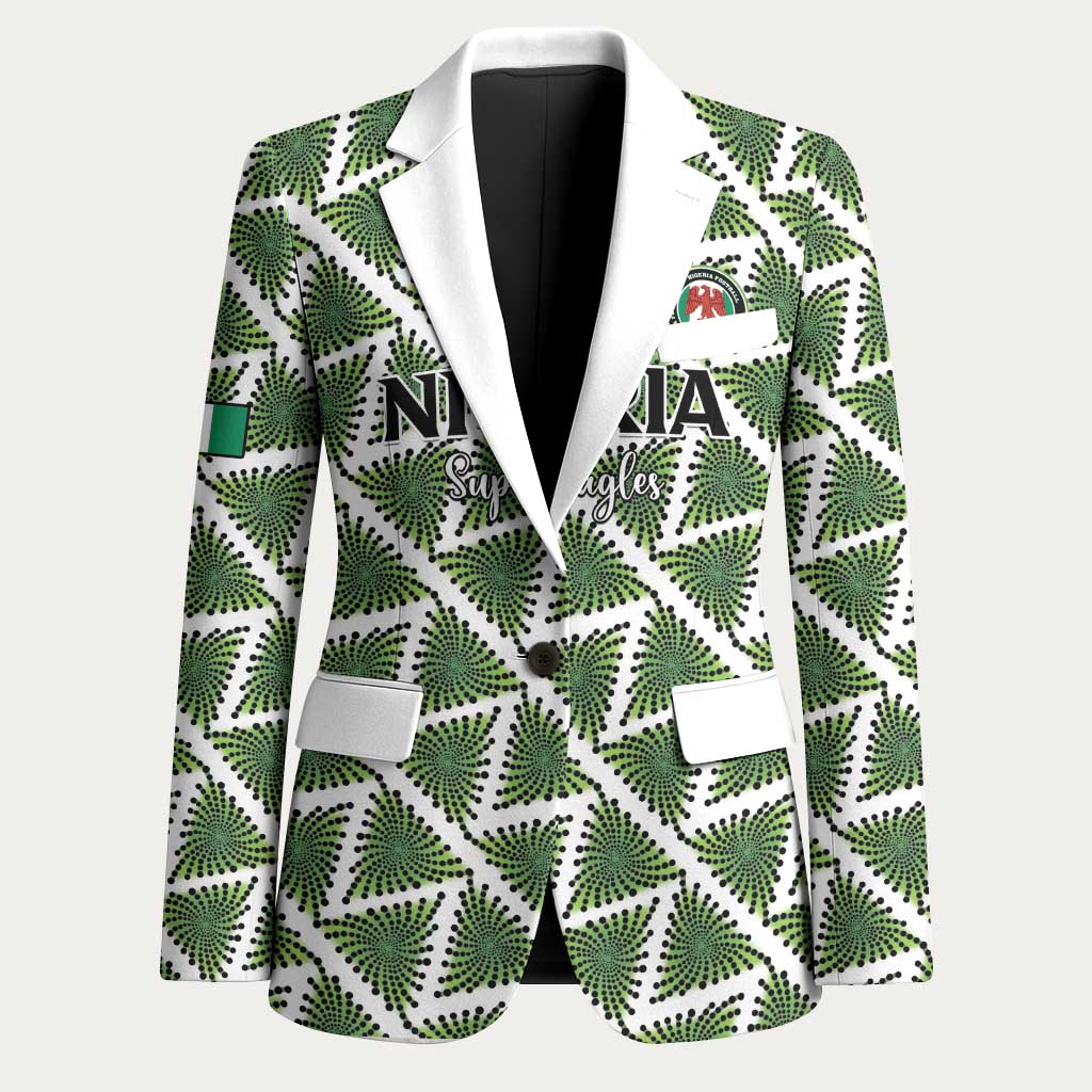 Custom Nigeria Football Blazer Come On Super Eagles - Wonder Print Shop