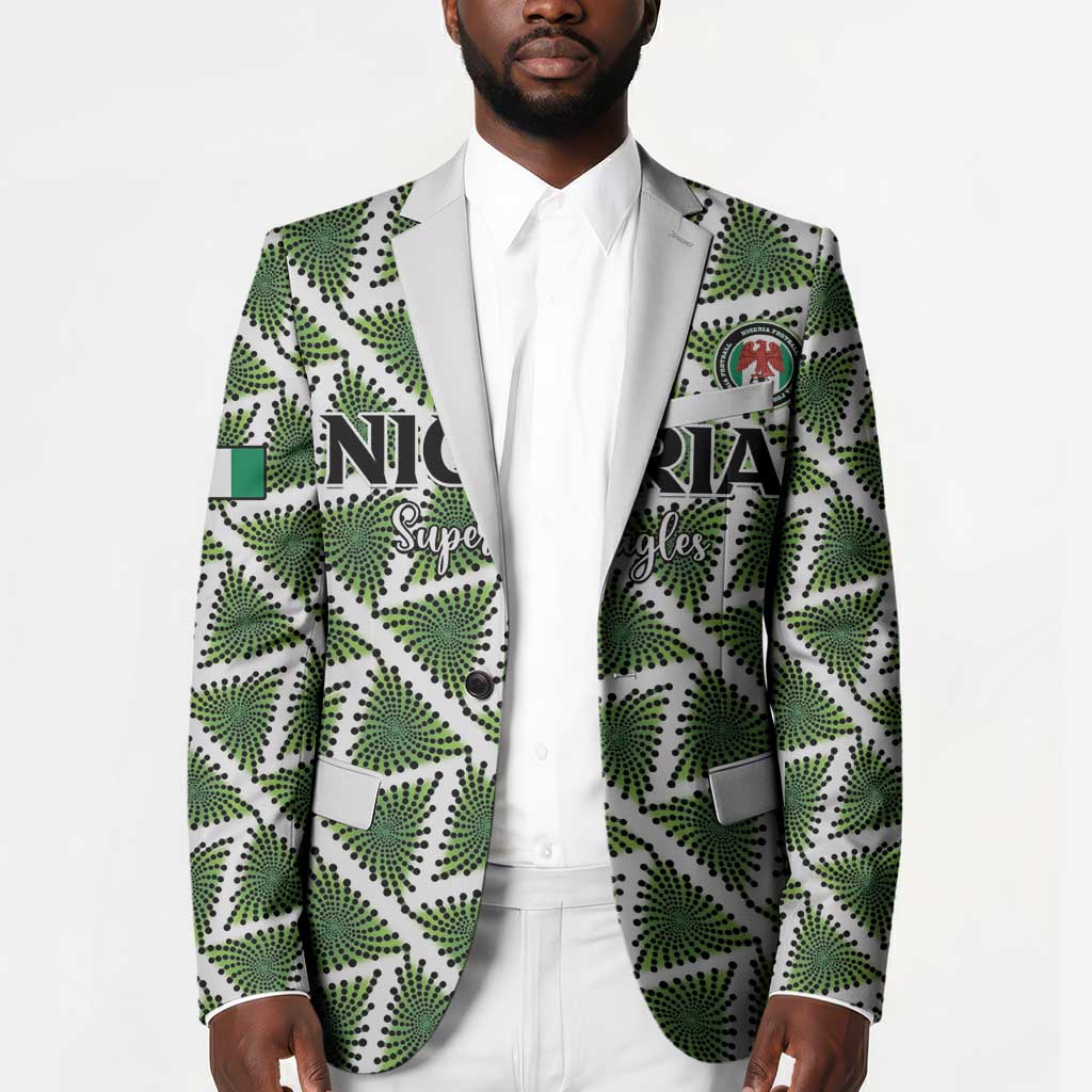 Custom Nigeria Football Blazer Come On Super Eagles - Wonder Print Shop