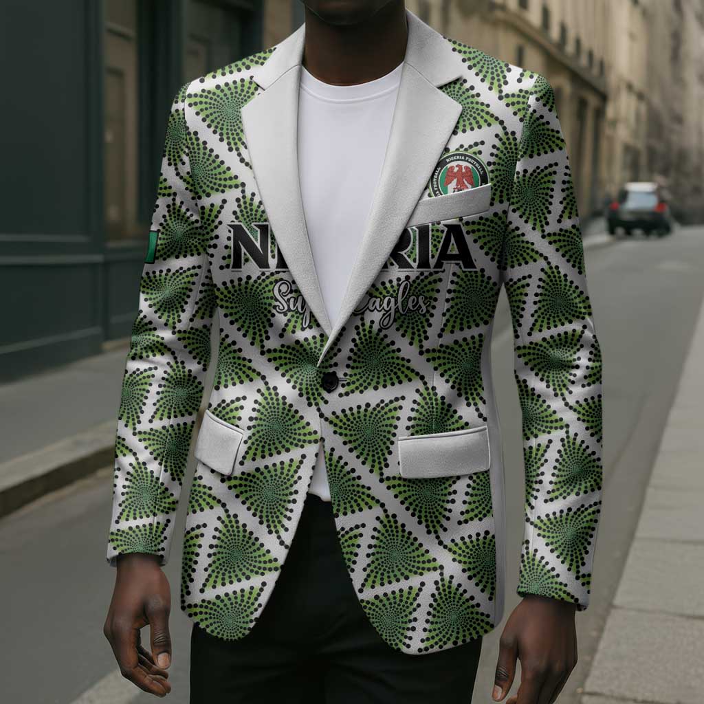 Custom Nigeria Football Blazer Come On Super Eagles - Wonder Print Shop