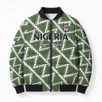 Custom Nigeria Football Bomber Puffer Jacket Come On Super Eagles - Wonder Print Shop