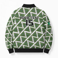Custom Nigeria Football Bomber Puffer Jacket Come On Super Eagles - Wonder Print Shop