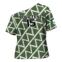 Custom Nigeria Football Cross Shoulder Shirt Come On Super Eagles - Wonder Print Shop