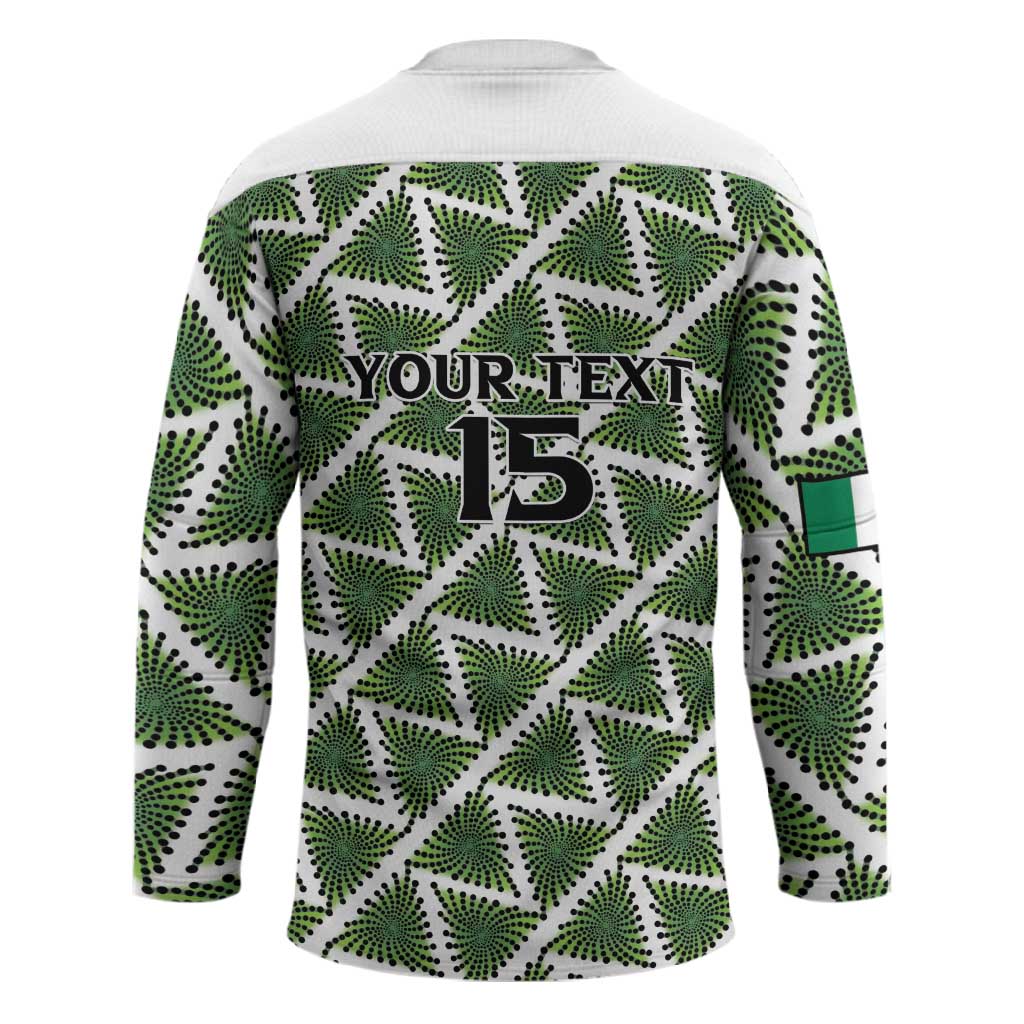 Custom Nigeria Football Hockey Jersey Come On Super Eagles - Wonder Print Shop