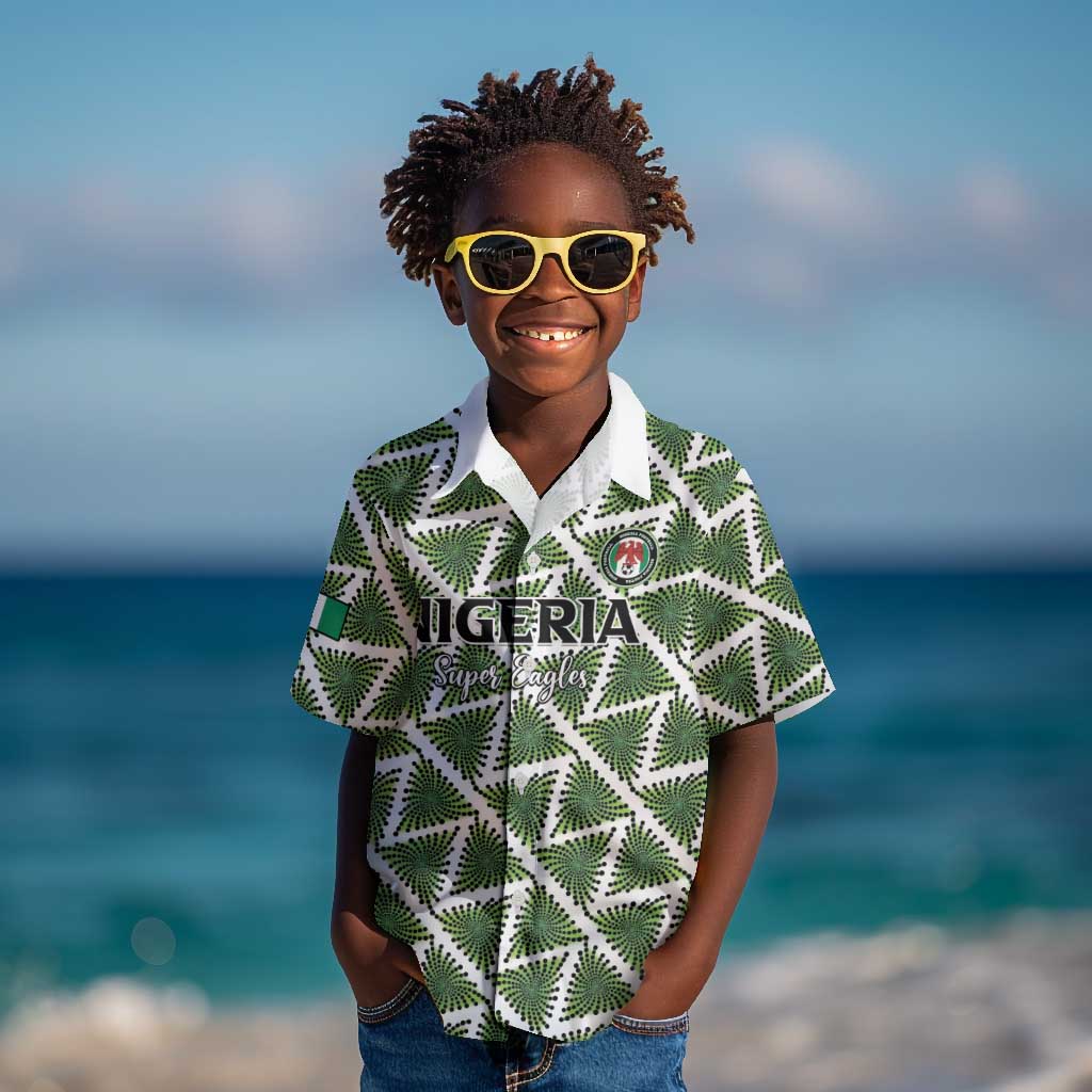 Custom Nigeria Football Kid Hawaiian Shirt Come On Super Eagles LT15