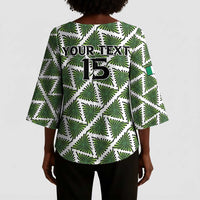 Custom Nigeria Football Kimono Sleeve Blouse Come On Super Eagles - Wonder Print Shop
